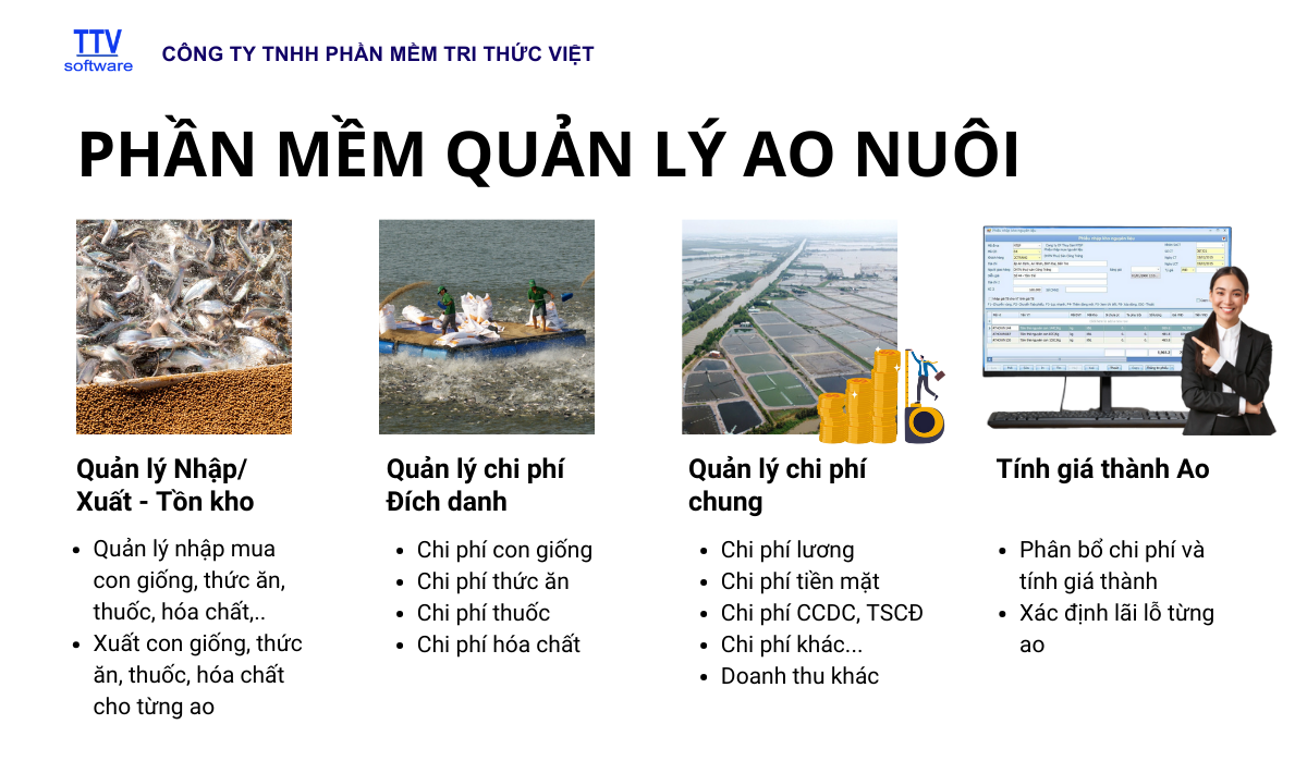 Giải pháp quản lý chi phí, lãi lỗ cho vùng nuôi thủy sản